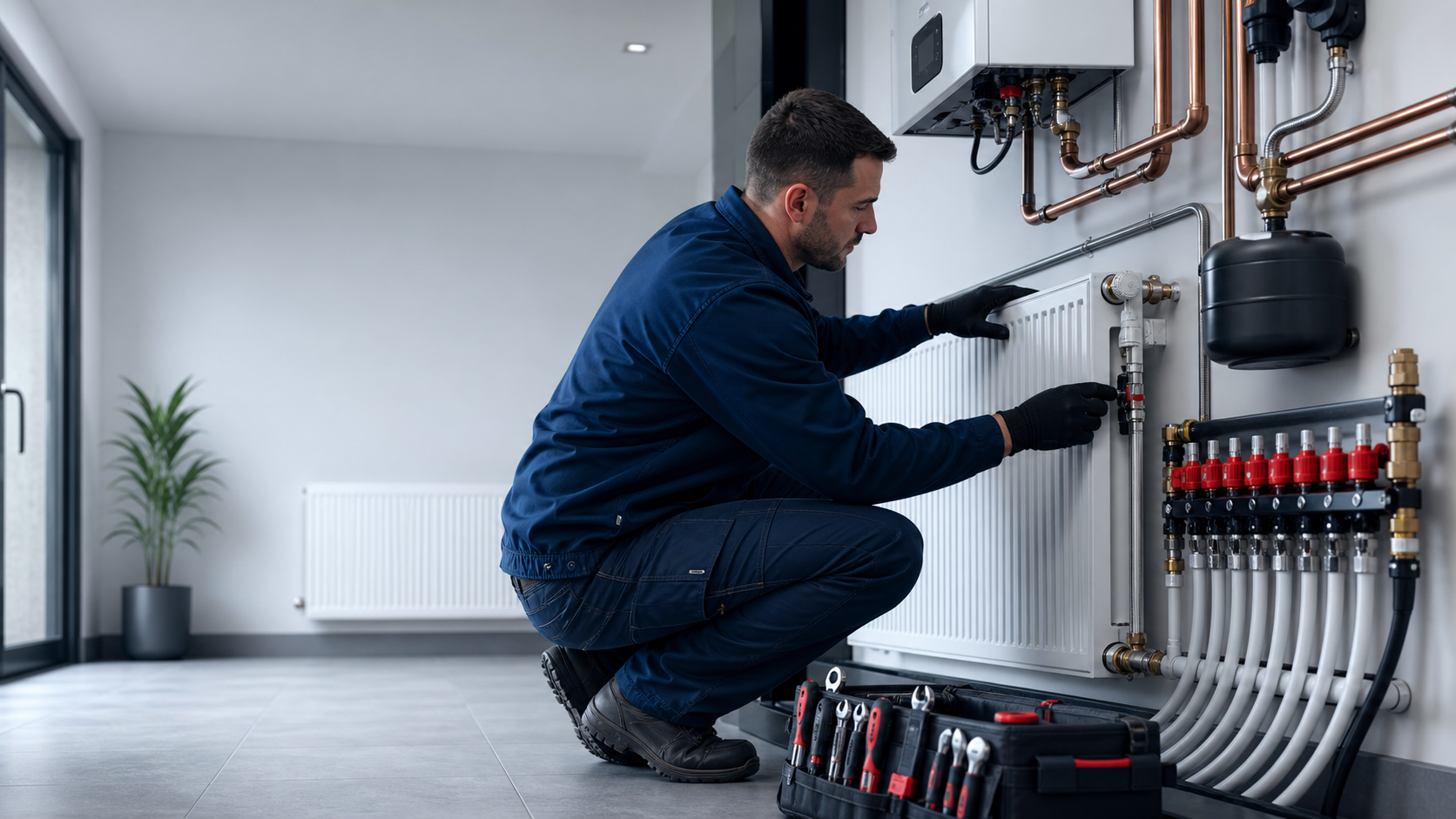Radiator and heating system service